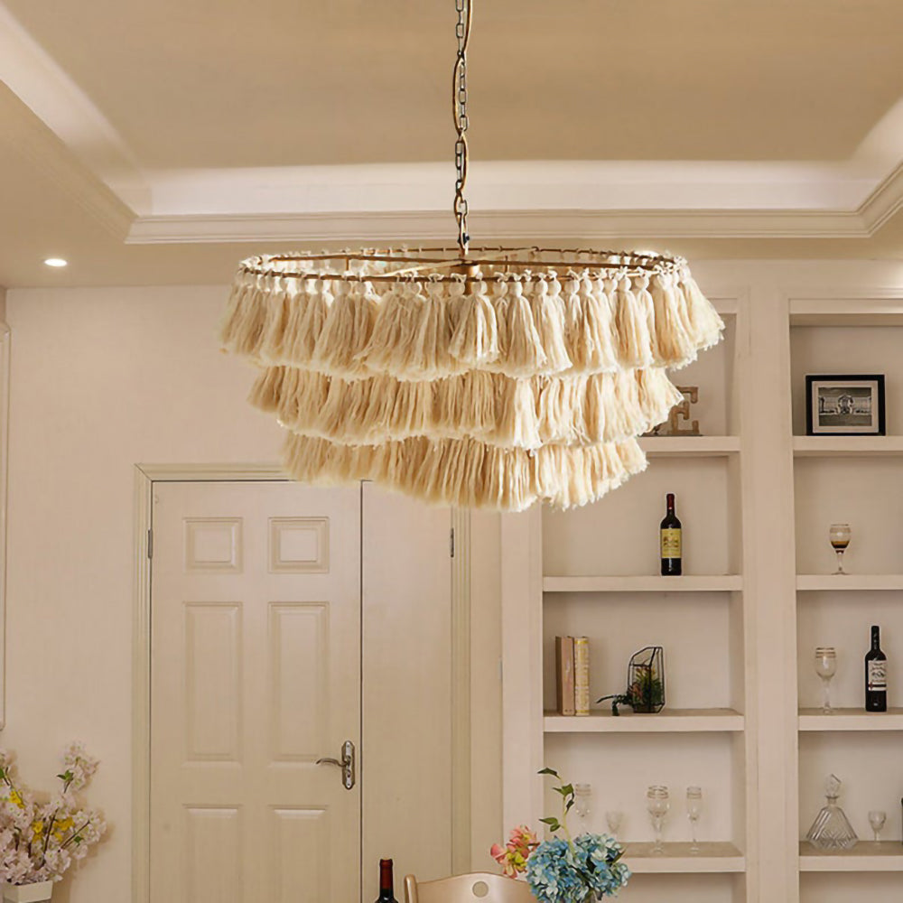 WILLOUGHBY PRISMATIC TASSEL CEILING LAMP