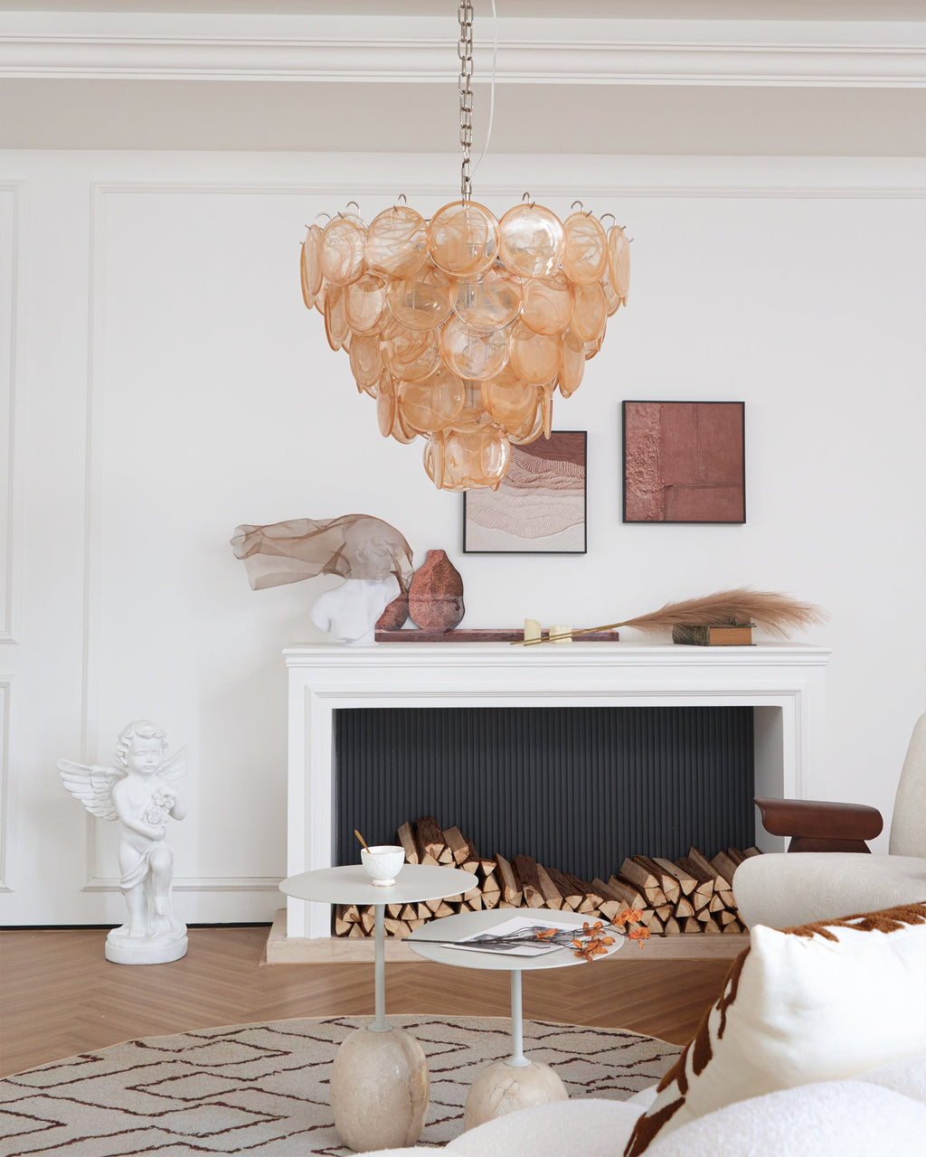 Caramel Cascade Orbital Luminaire