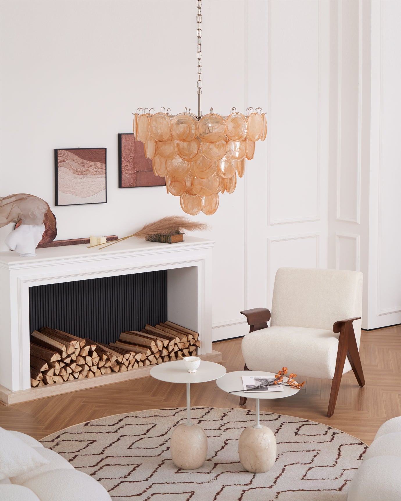 Caramel Cascade Orbital Luminaire