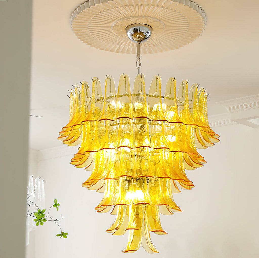 VIOLET HUE BLOSSOMING LIGHTING FIXTURE