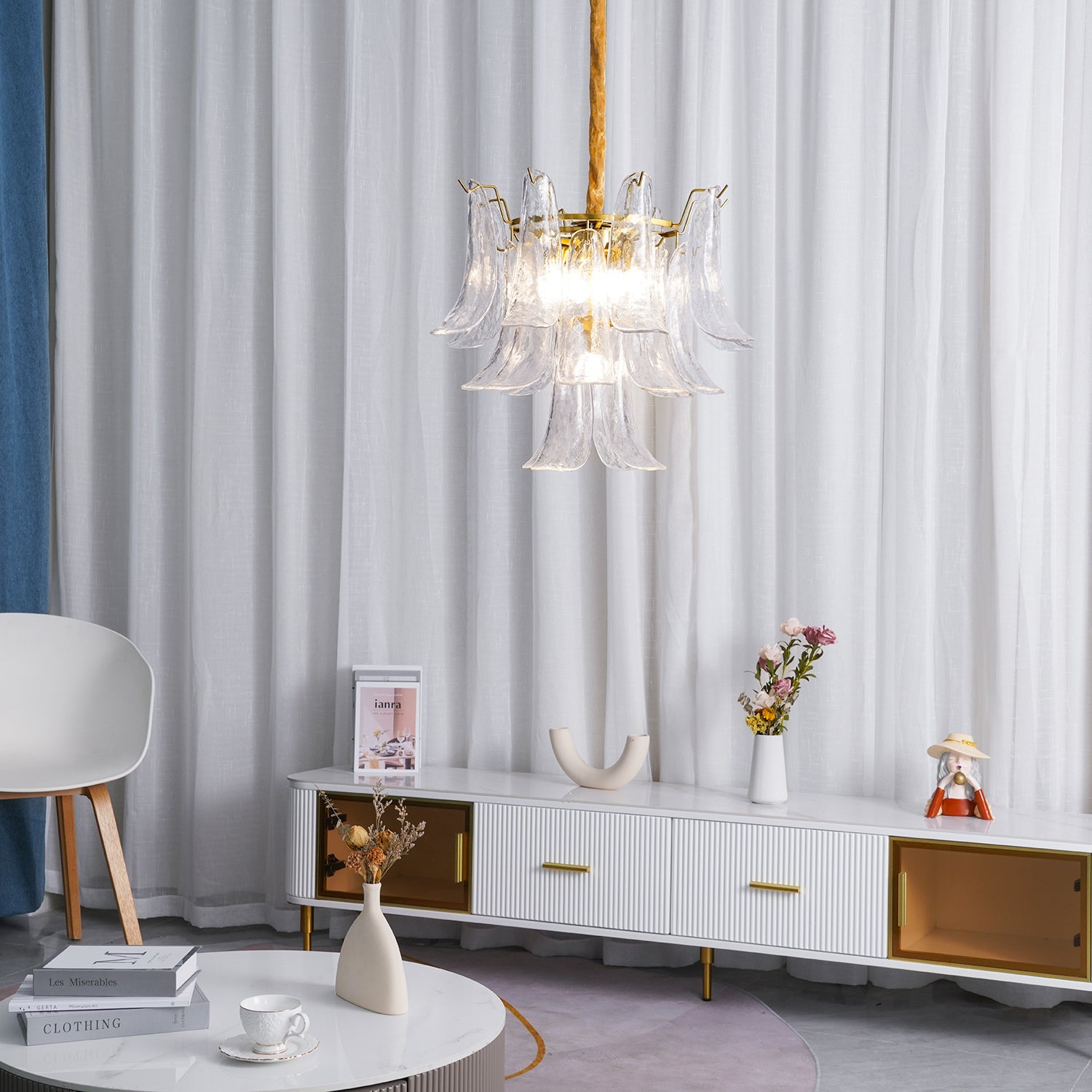 VIOLETTA CRYSTAL GLOBE LIGHTING FIXTURE