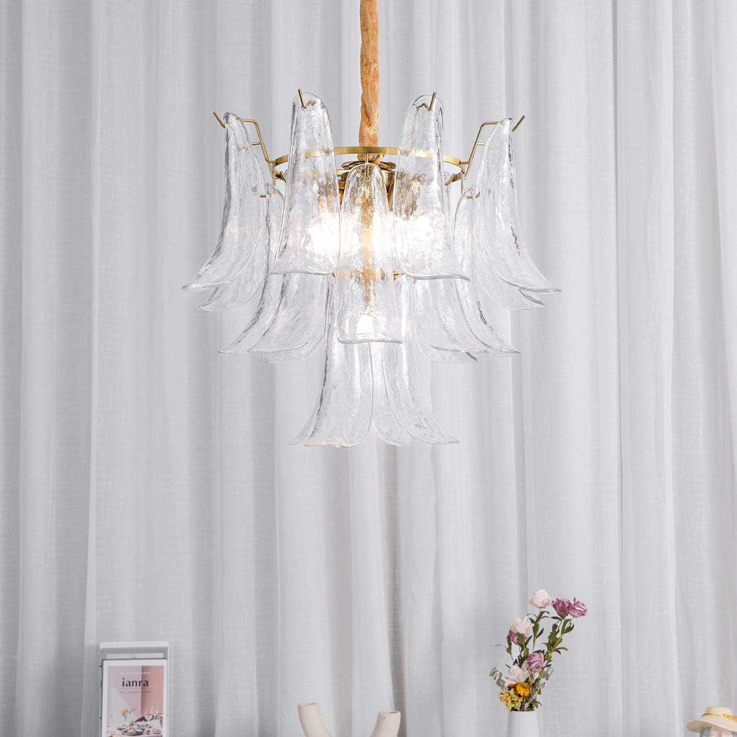 VIOLETTA CRYSTAL GLOBE LIGHTING FIXTURE