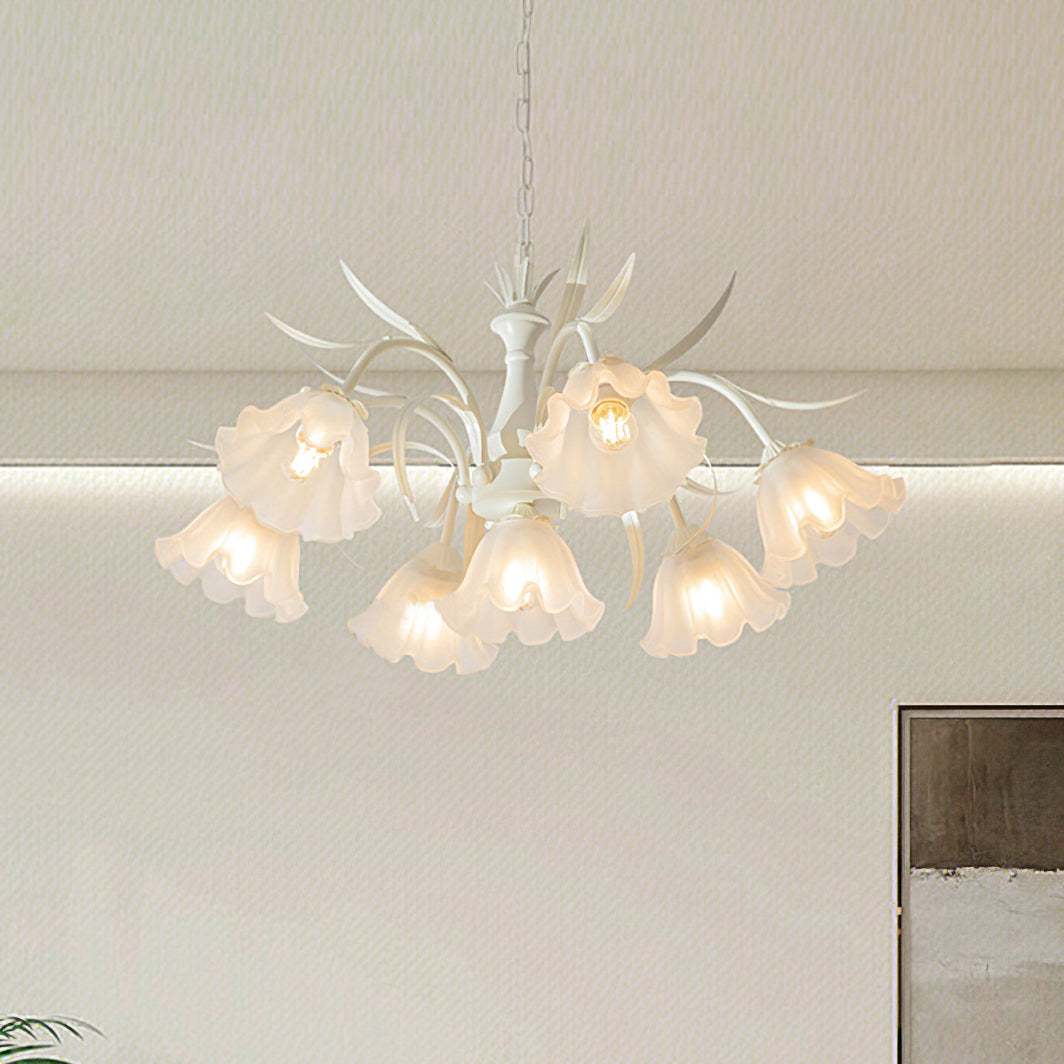 CHARLESTON IVORY CRYSTAL LUMINAIRE