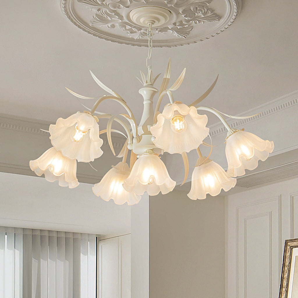 CHARLESTON IVORY CRYSTAL LUMINAIRE