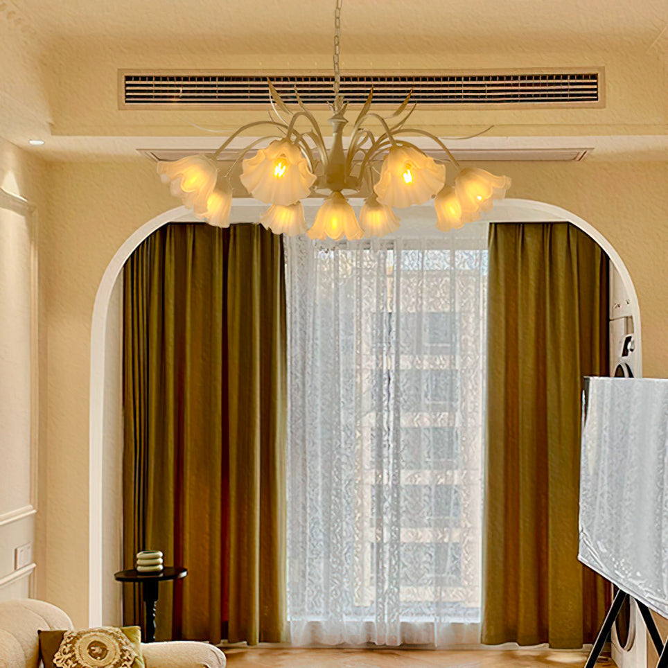 CHARLESTON IVORY CRYSTAL LUMINAIRE