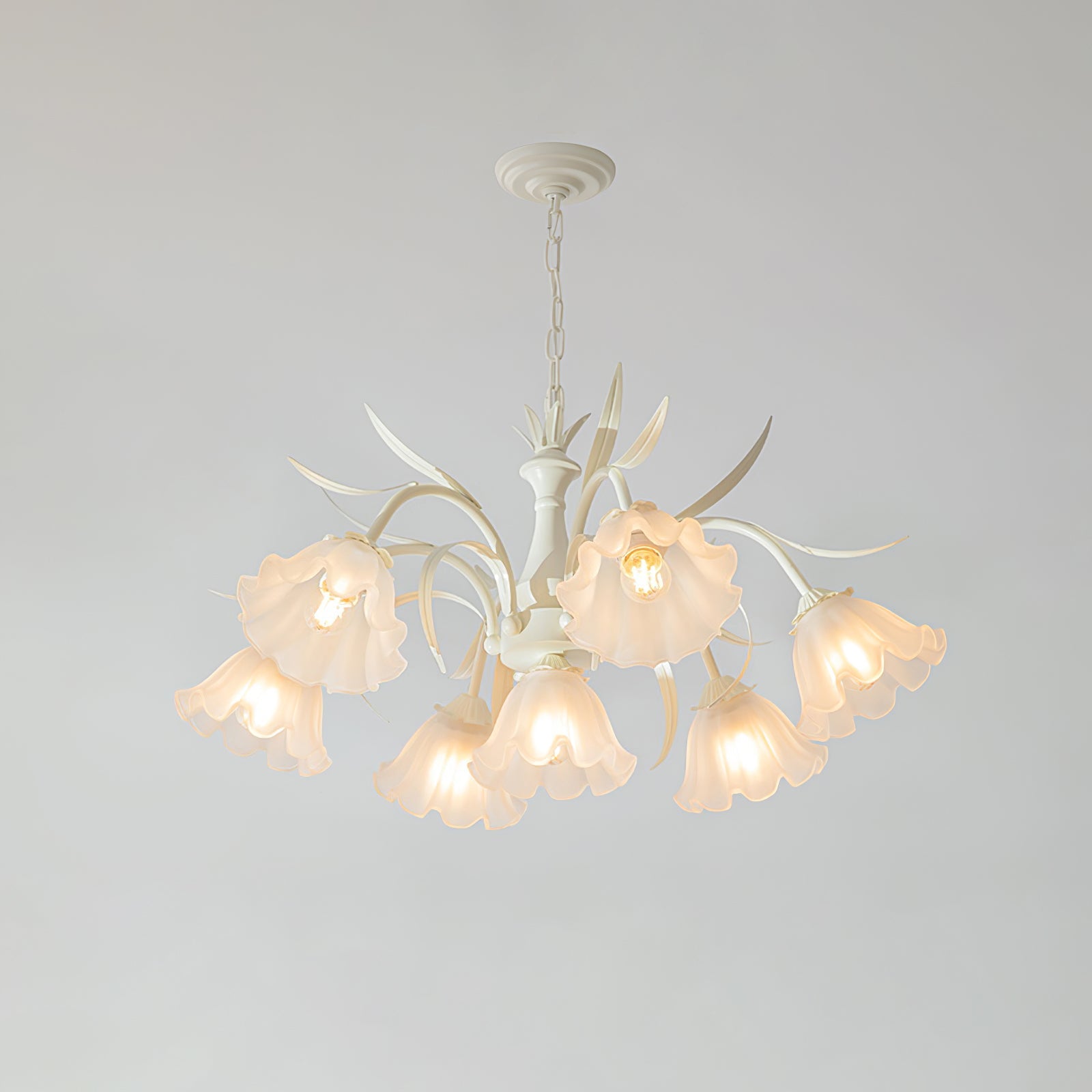 CHARLESTON IVORY CRYSTAL LUMINAIRE
