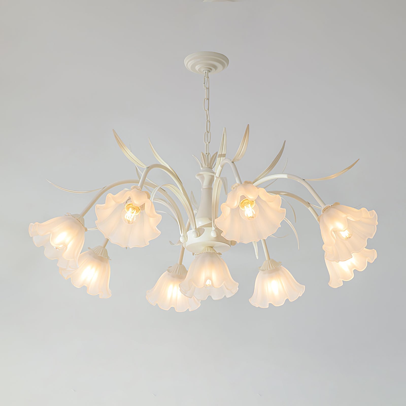 CHARLESTON IVORY CRYSTAL LUMINAIRE