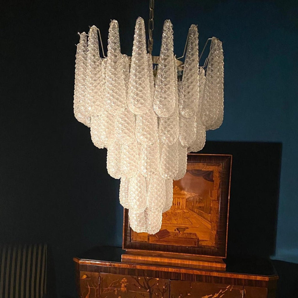 WINDSOR FROSTED CRYSTAL DROPLET LUMINAIRE