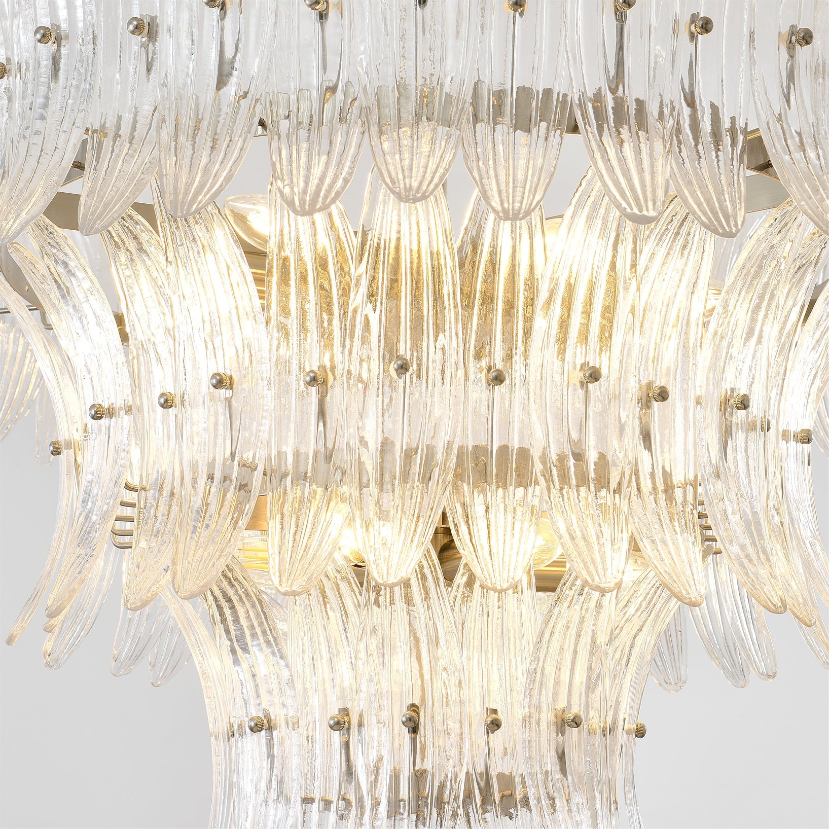 VANDERBILT PALM LEAF CRYSTAL CEILING LIGHT