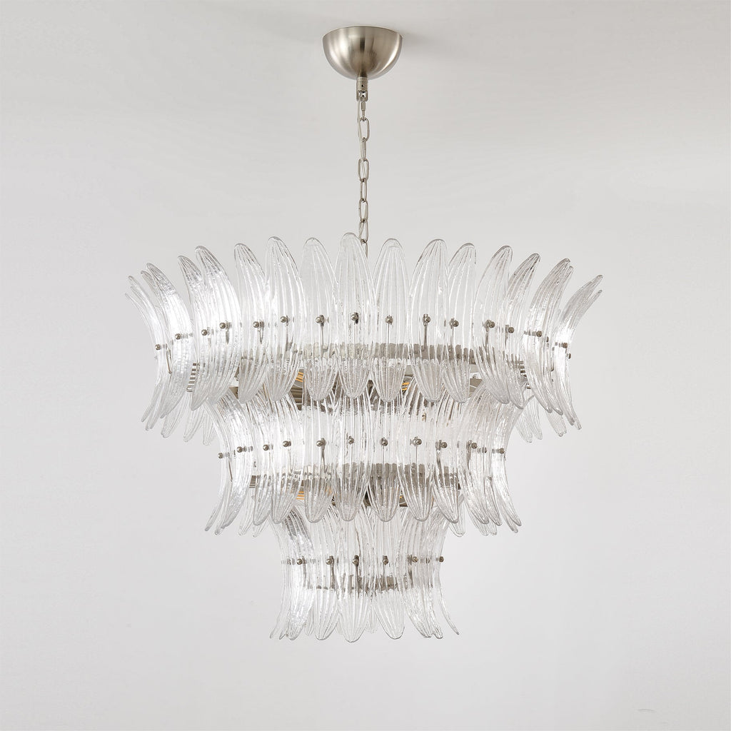 VANDERBILT PALM LEAF CRYSTAL CEILING LIGHT
