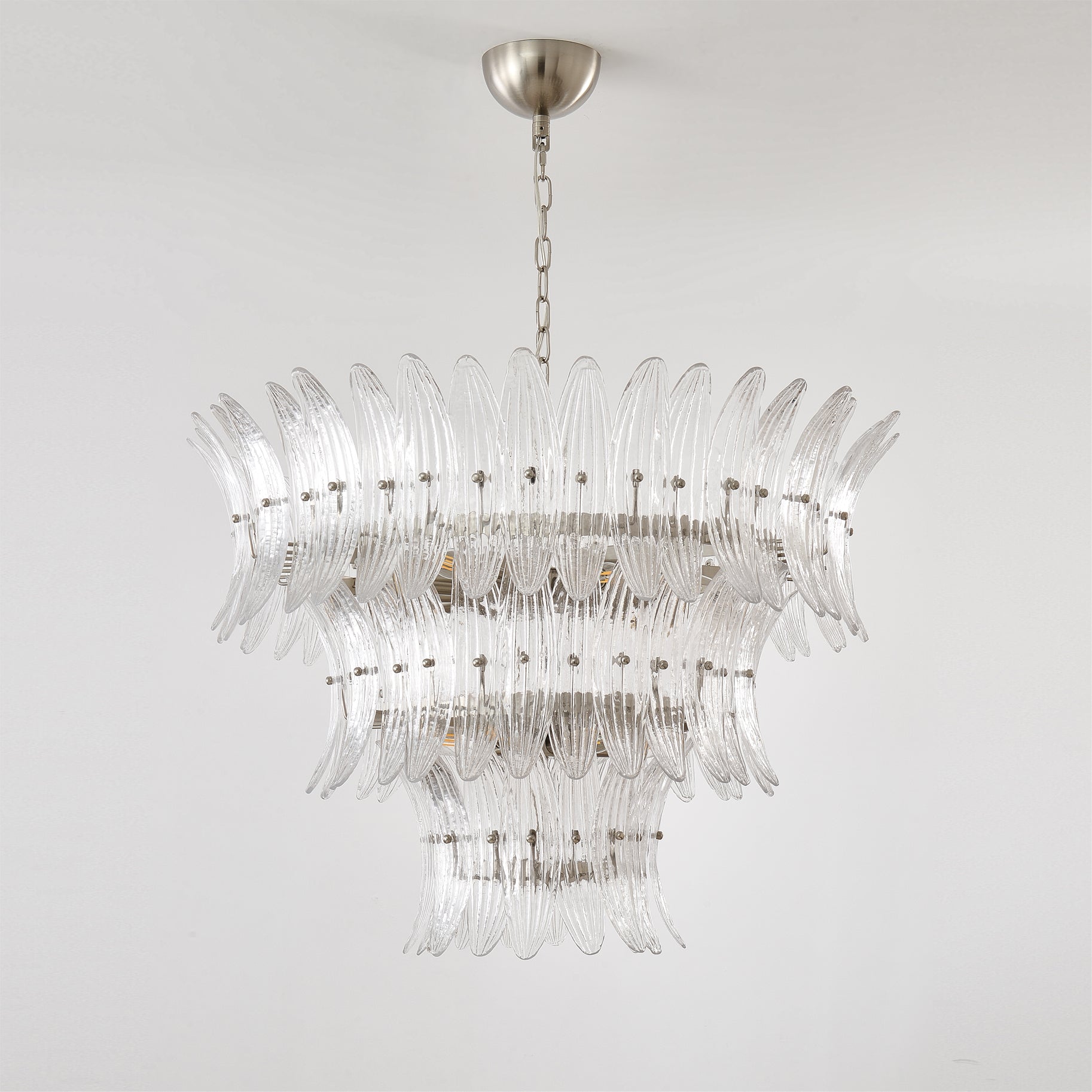 VANDERBILT PALM LEAF CRYSTAL CEILING LIGHT
