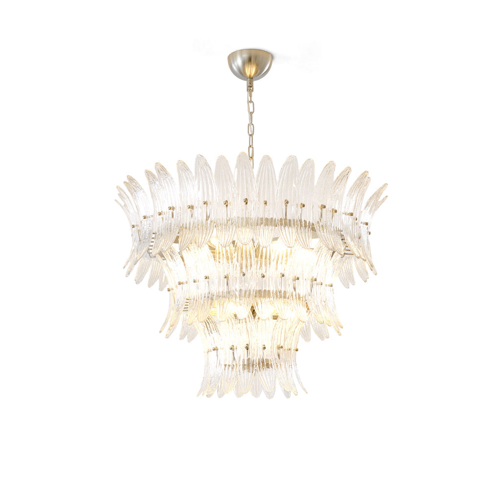 VANDERBILT PALM LEAF CRYSTAL CEILING LIGHT