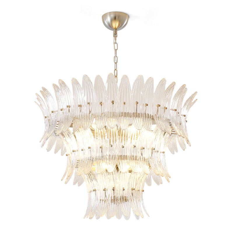 VANDERBILT PALM LEAF CRYSTAL CEILING LIGHT