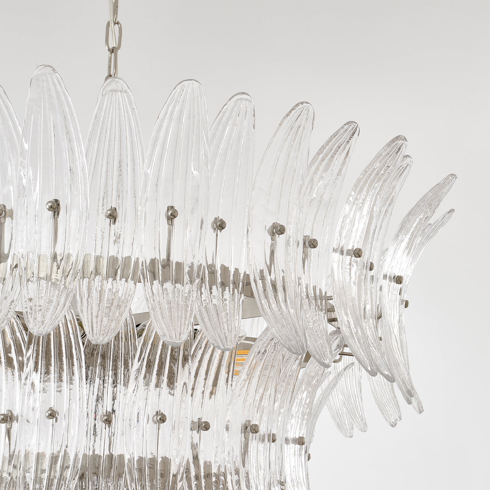 VANDERBILT PALM LEAF CRYSTAL CEILING LIGHT