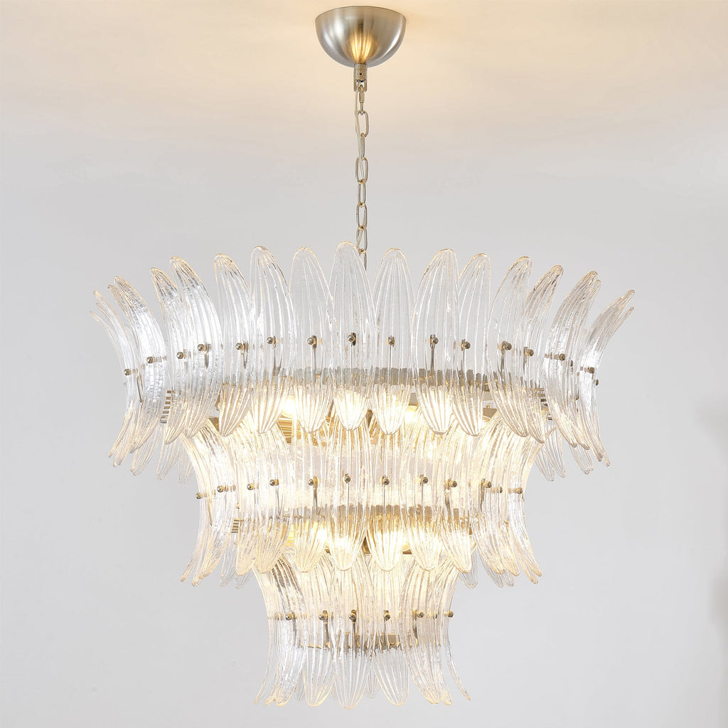 VANDERBILT PALM LEAF CRYSTAL CEILING LIGHT
