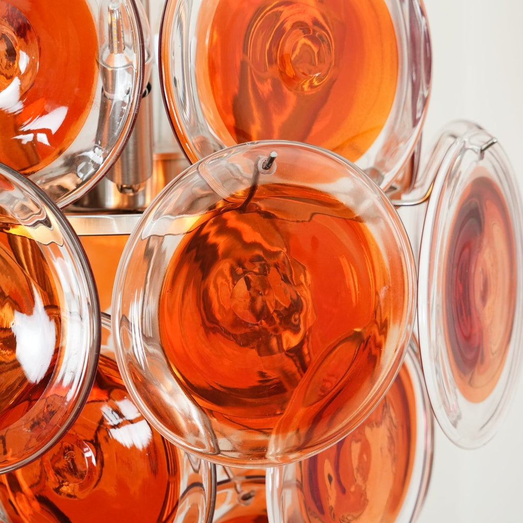 FIREBRAND TANGERINE CRYSTAL CEILING LANTERN