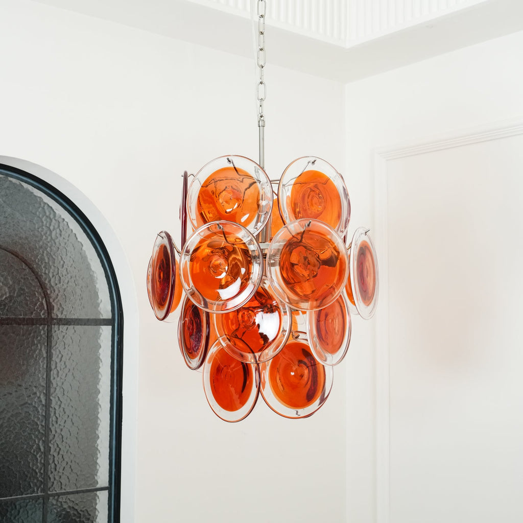 FIREBRAND TANGERINE CRYSTAL CEILING LANTERN