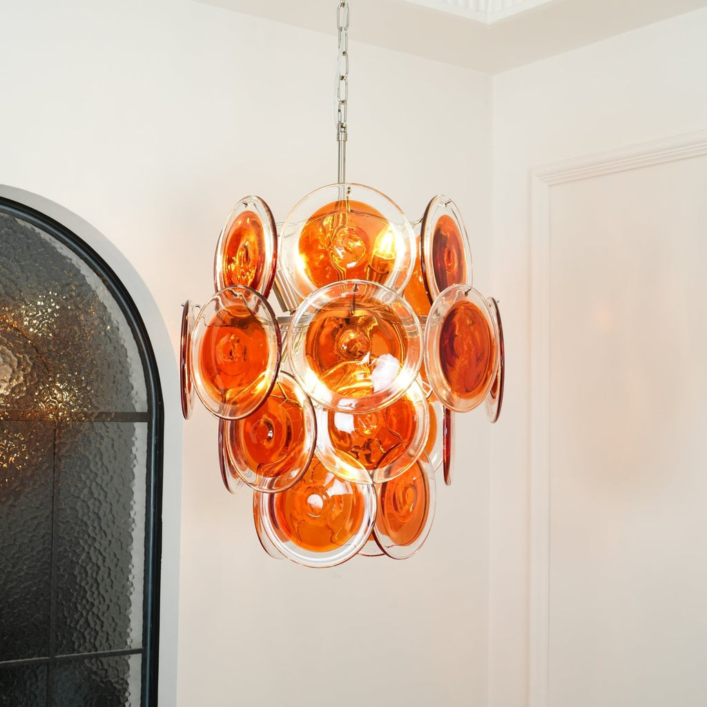 FIREBRAND TANGERINE CRYSTAL CEILING LANTERN