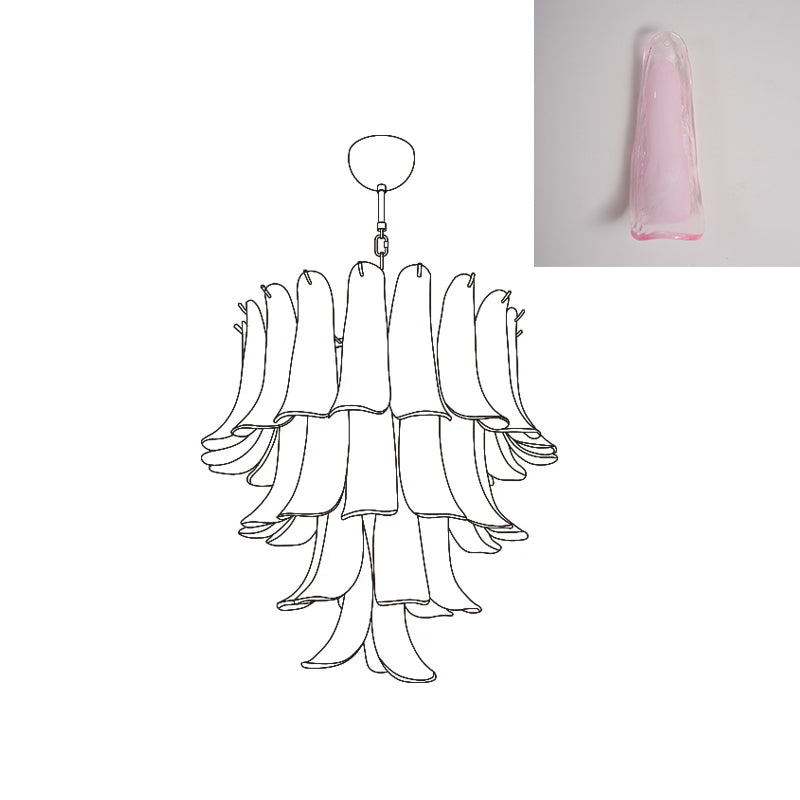 VIOLET HUE BLOSSOMING LIGHTING FIXTURE