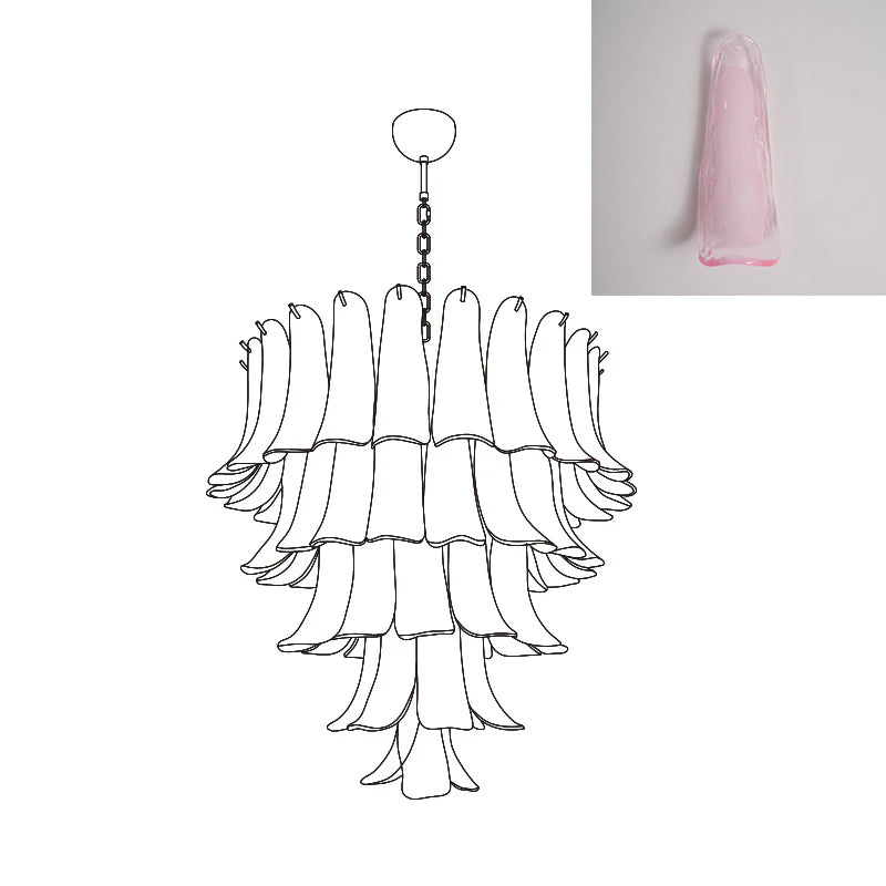 VIOLET HUE BLOSSOMING LIGHTING FIXTURE