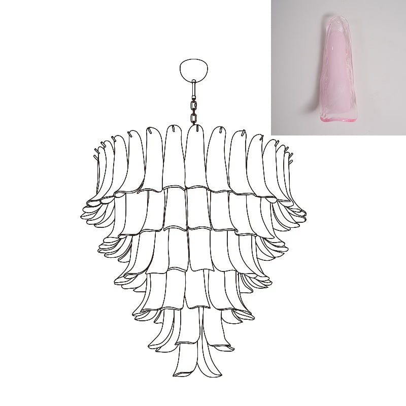 VIOLET HUE BLOSSOMING LIGHTING FIXTURE