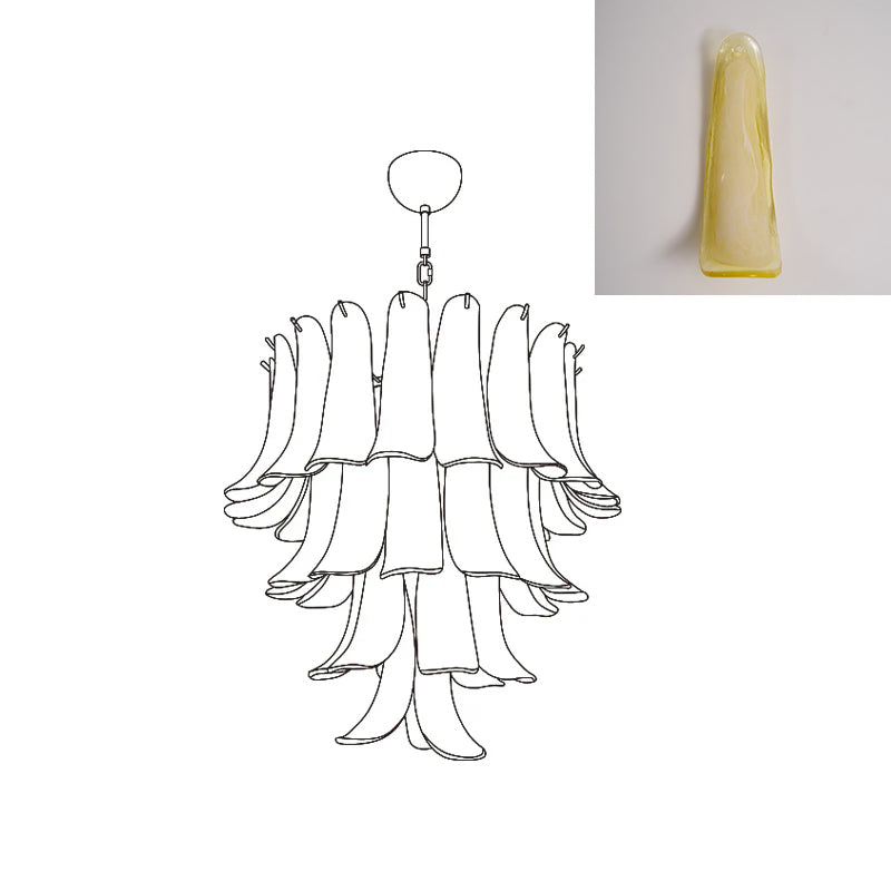 VIOLET HUE BLOSSOMING LIGHTING FIXTURE