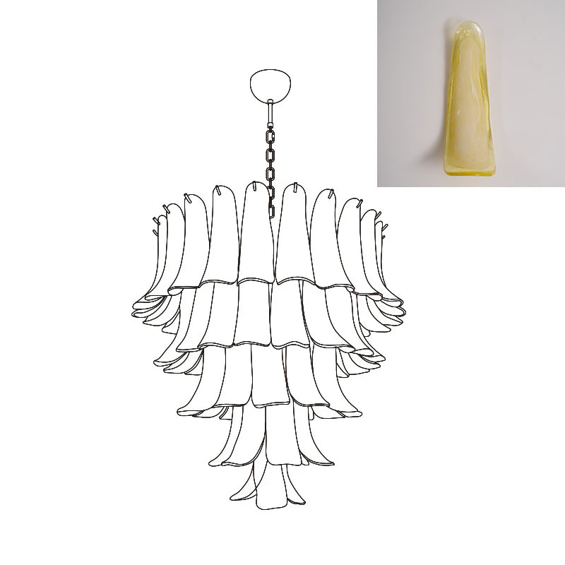 VIOLET HUE BLOSSOMING LIGHTING FIXTURE
