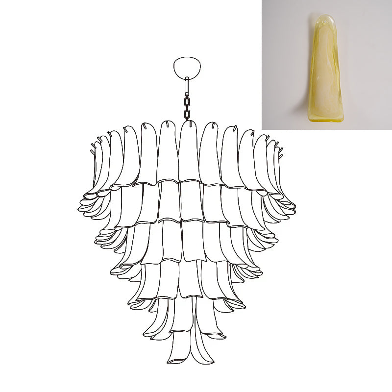 VIOLET HUE BLOSSOMING LIGHTING FIXTURE