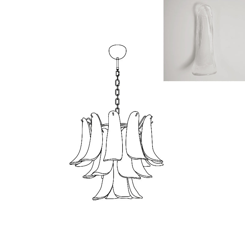 VIOLET HUE BLOSSOMING LIGHTING FIXTURE