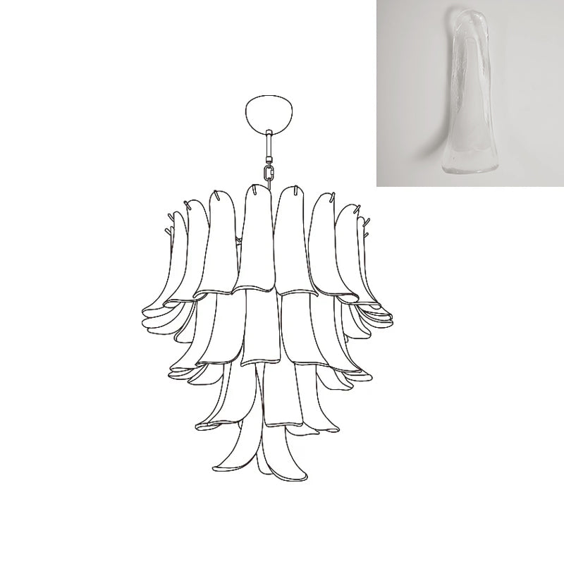 VIOLET HUE BLOSSOMING LIGHTING FIXTURE