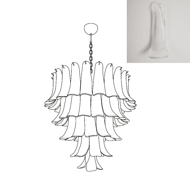 VIOLET HUE BLOSSOMING LIGHTING FIXTURE