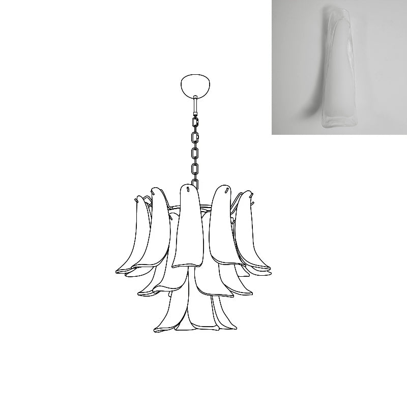 VIOLET HUE BLOSSOMING LIGHTING FIXTURE