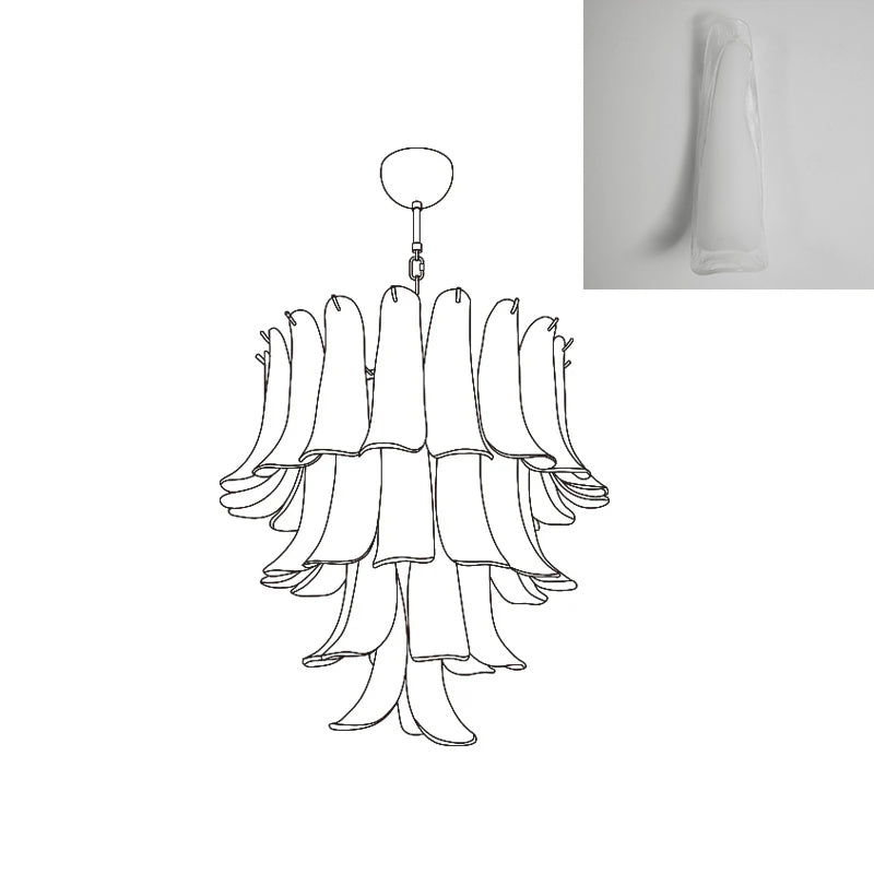 VIOLET HUE BLOSSOMING LIGHTING FIXTURE