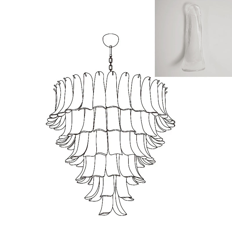VIOLET HUE BLOSSOMING LIGHTING FIXTURE