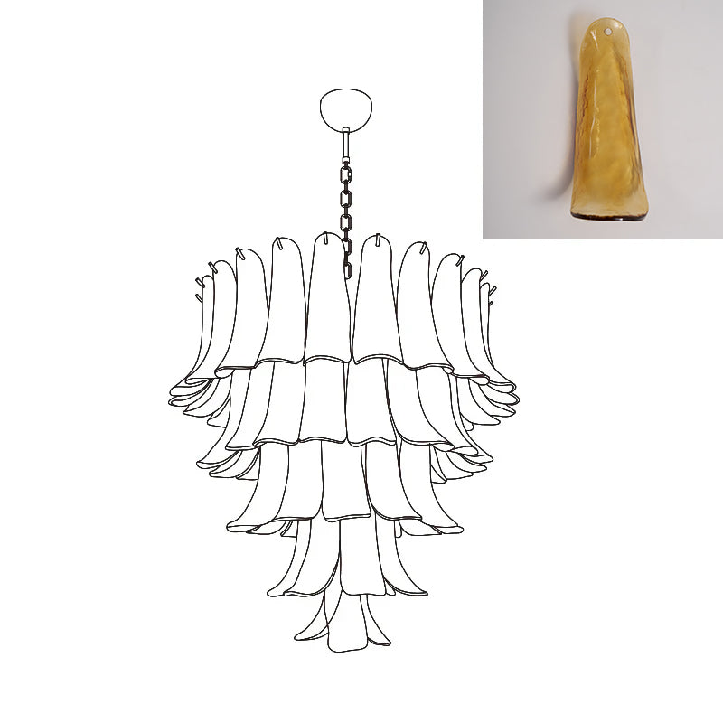 VIOLET HUE BLOSSOMING LIGHTING FIXTURE