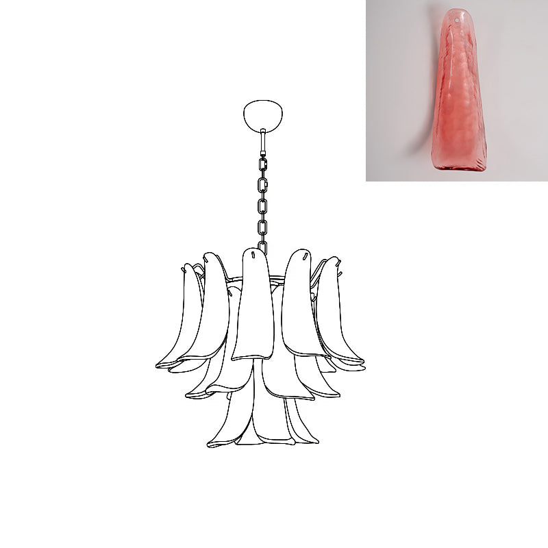 VIOLET HUE BLOSSOMING LIGHTING FIXTURE