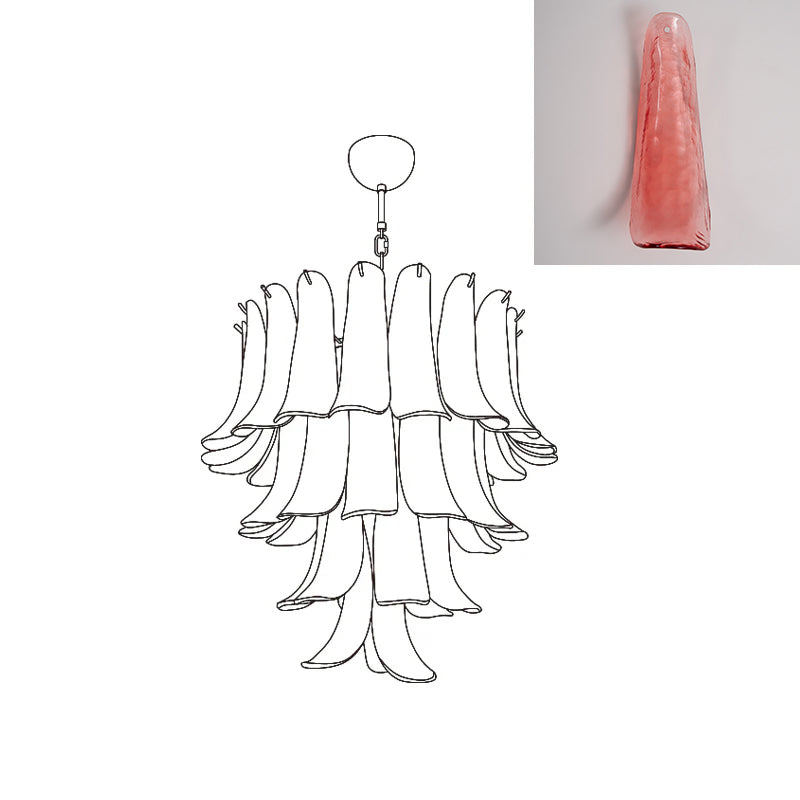 VIOLET HUE BLOSSOMING LIGHTING FIXTURE