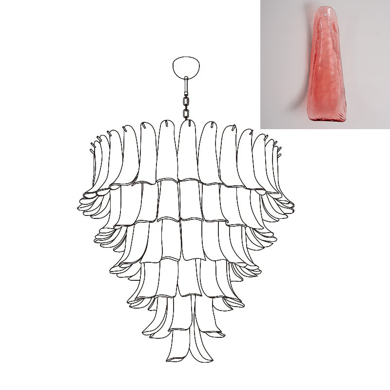 VIOLET HUE BLOSSOMING LIGHTING FIXTURE