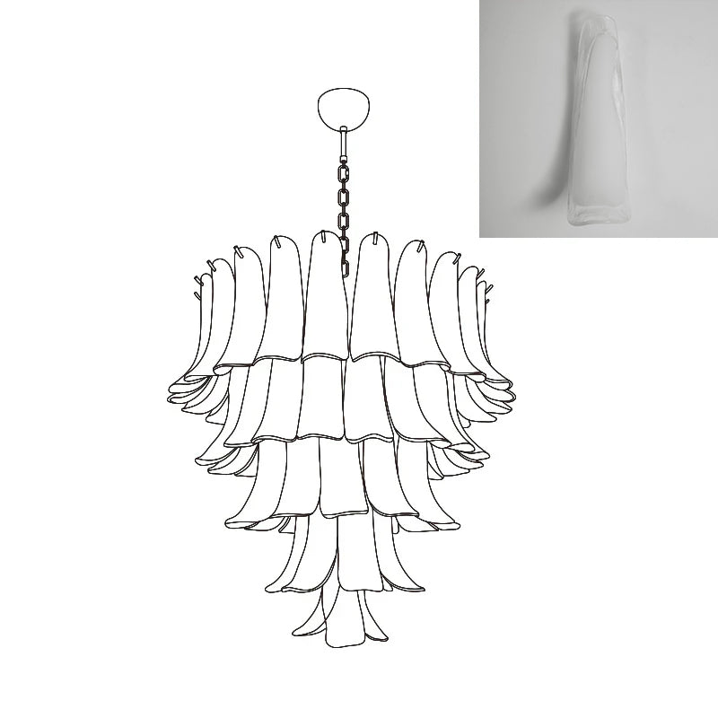 VIOLET HUE BLOSSOMING LIGHTING FIXTURE