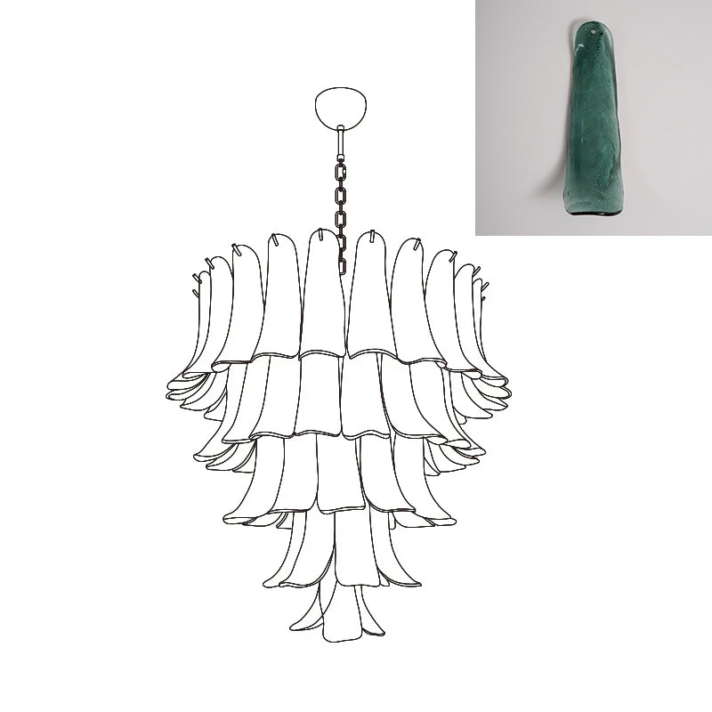 VIOLET HUE BLOSSOMING LIGHTING FIXTURE