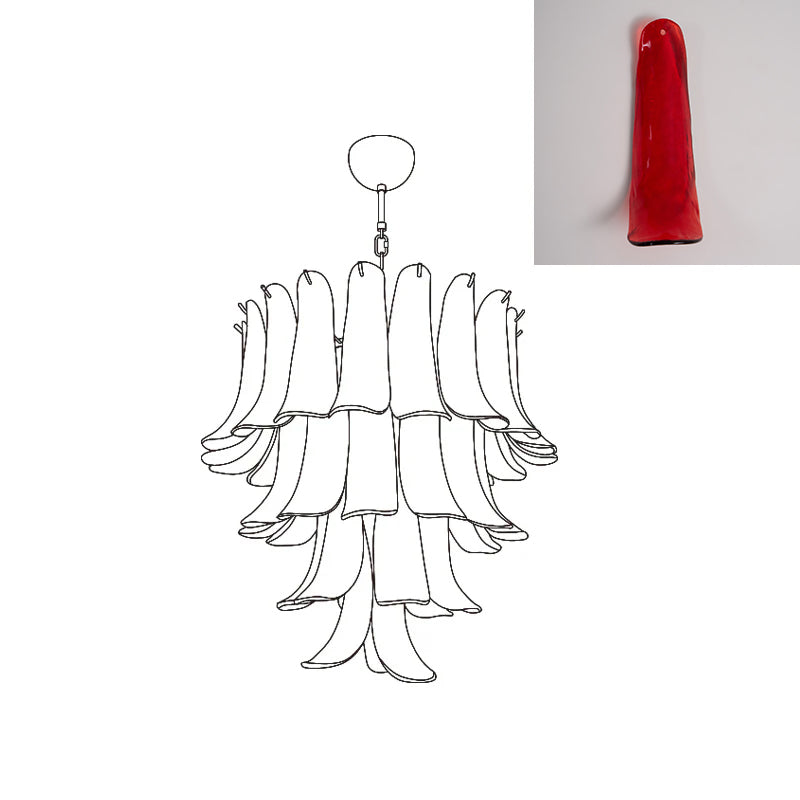 VIOLET HUE BLOSSOMING LIGHTING FIXTURE