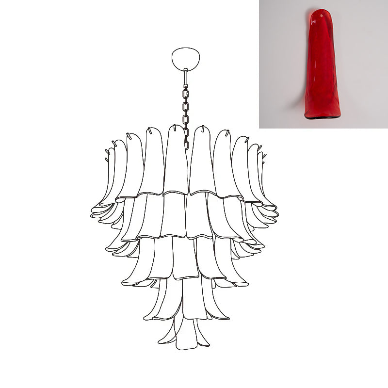 VIOLET HUE BLOSSOMING LIGHTING FIXTURE