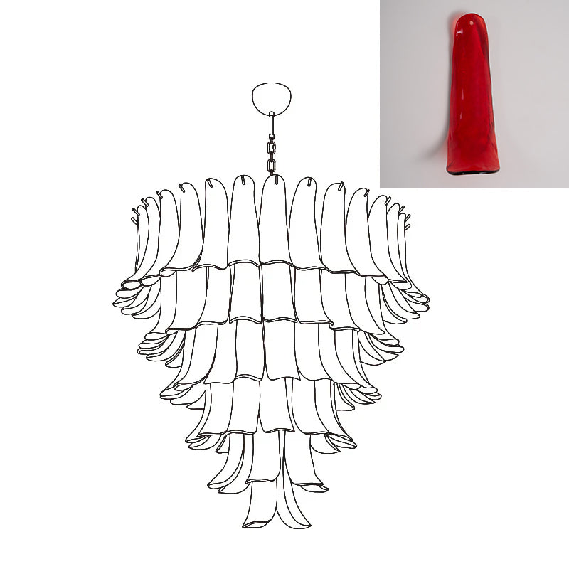 VIOLET HUE BLOSSOMING LIGHTING FIXTURE