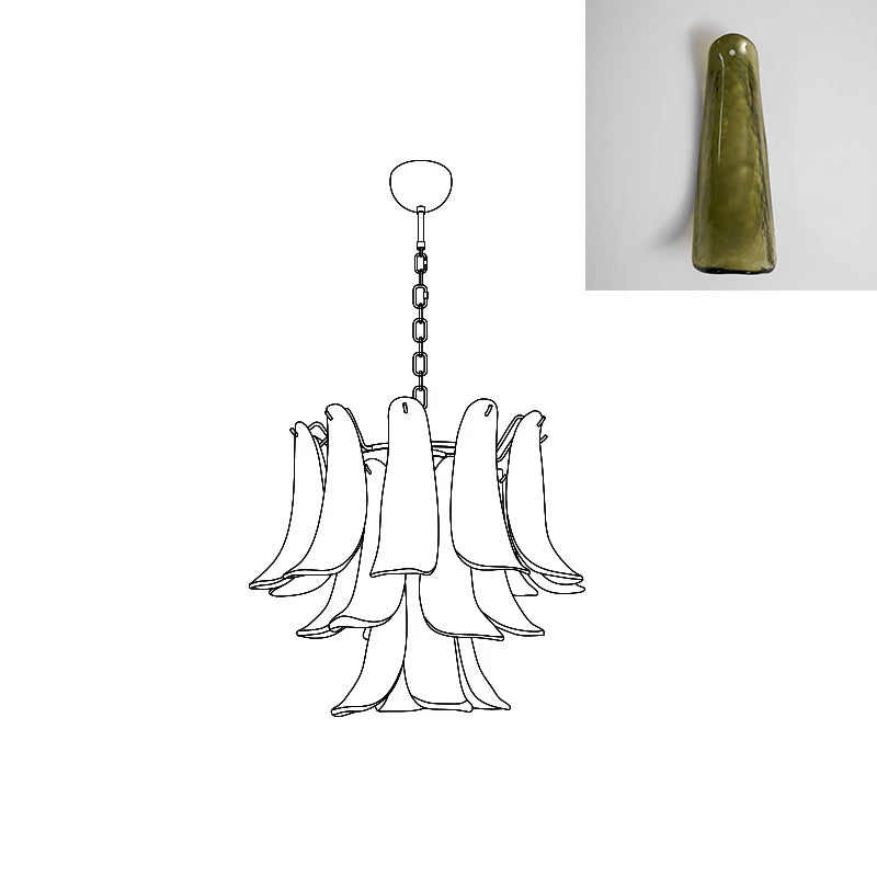 VIOLET HUE BLOSSOMING LIGHTING FIXTURE