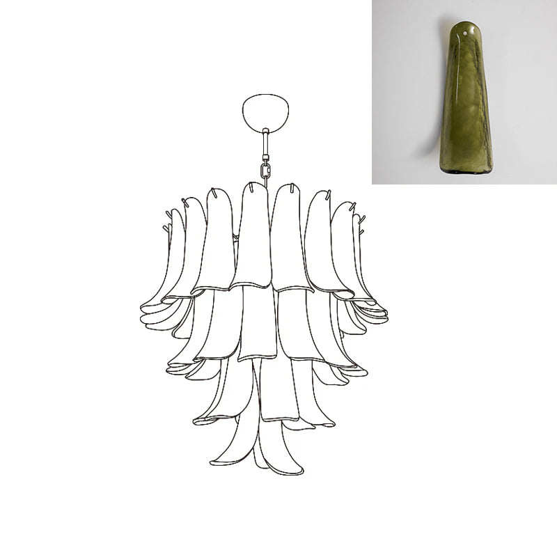 VIOLET HUE BLOSSOMING LIGHTING FIXTURE