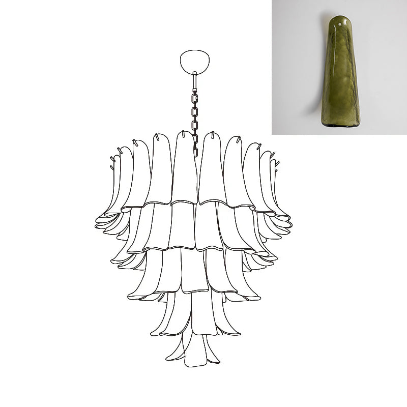 VIOLET HUE BLOSSOMING LIGHTING FIXTURE