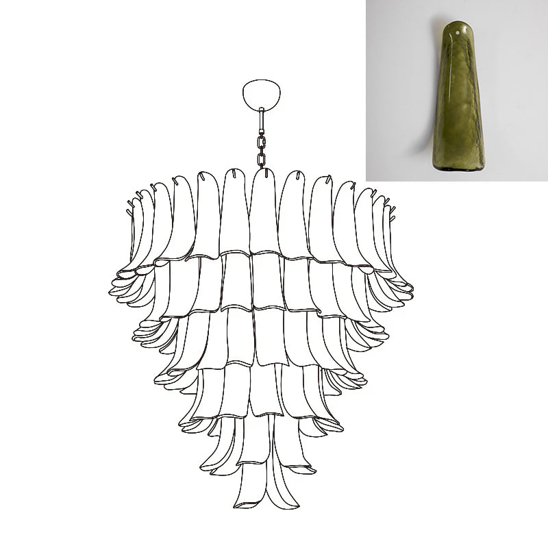 VIOLET HUE BLOSSOMING LIGHTING FIXTURE