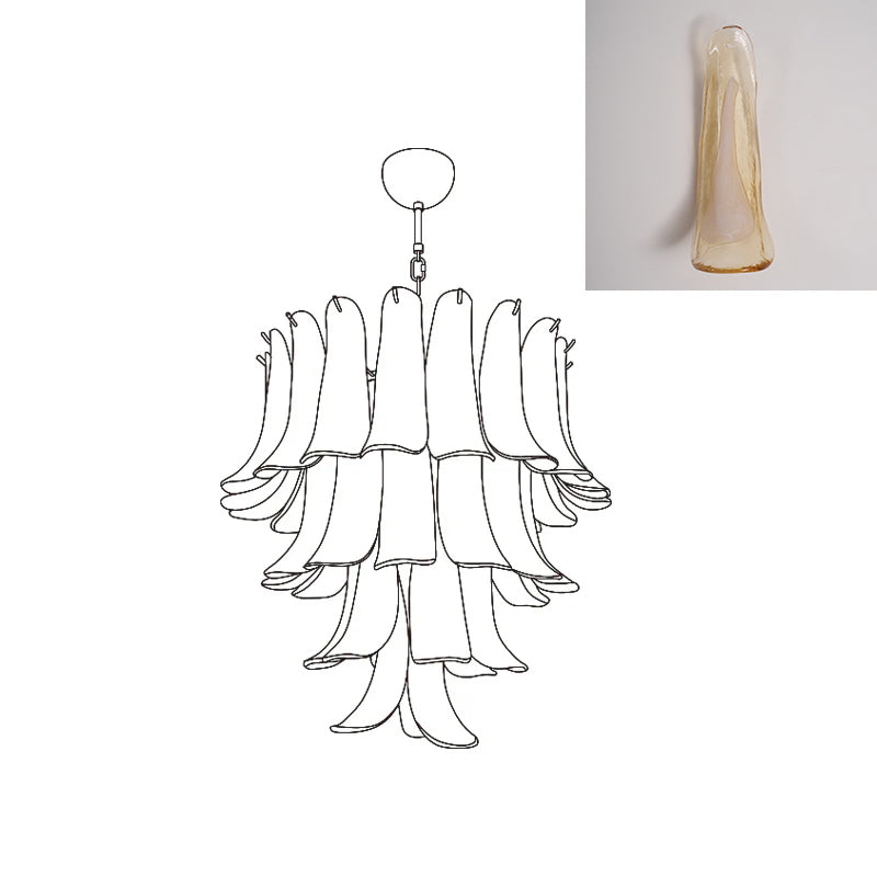 VIOLET HUE BLOSSOMING LIGHTING FIXTURE