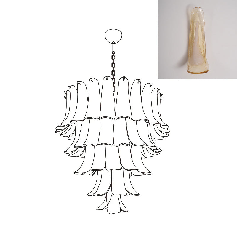 VIOLET HUE BLOSSOMING LIGHTING FIXTURE