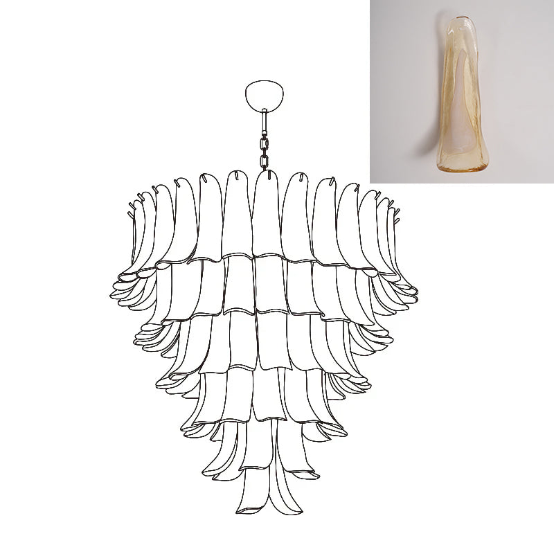 VIOLET HUE BLOSSOMING LIGHTING FIXTURE